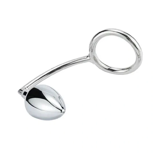Cock Ring Stainless Anal Set Steel with DiscreetChoice 4663 Hook 0327